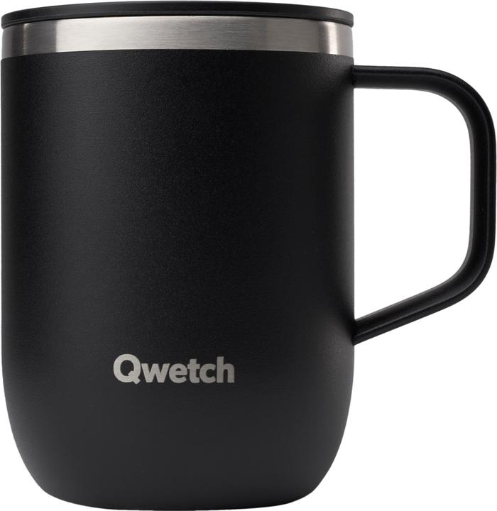 Actual product image Qwetch Stainless steel mug - Matt - Black - 350ml