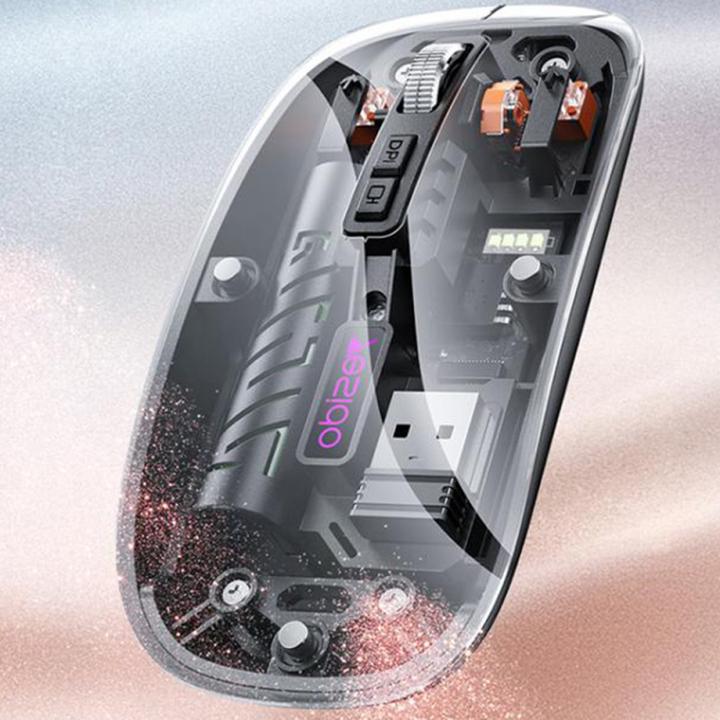 Actual product image Yesido - Wireless Mouse (KB29) - Type-C, BT+ 2.4G Connection, 800/1200/1600DPI, 400mAh - Black (Docking, Wireless)