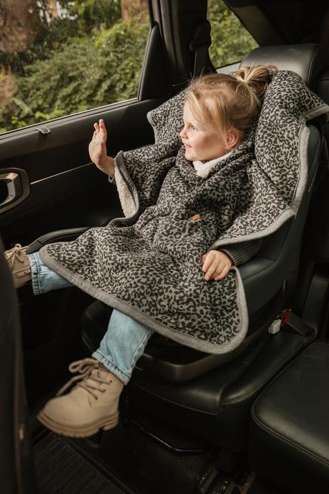 Immagine prodotto Cloby Teddy Poncho grigio leopardo