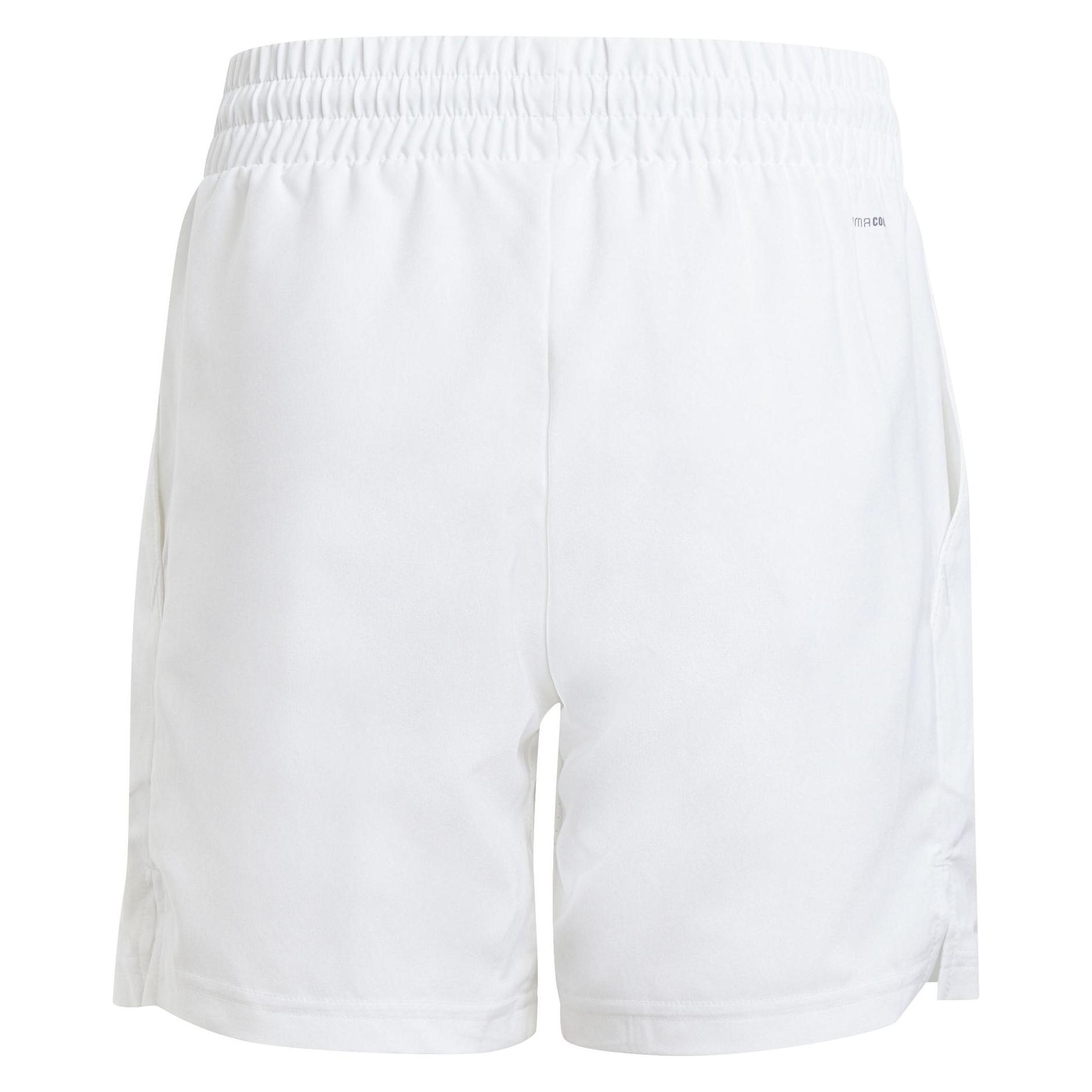 Adidas, Jungen, Sporthose, Club 25 Tennis 3-Stripes Shorts Boy (152), Weiss