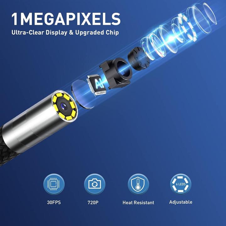 Actual product image Ralcam Endoscope Camera with Light