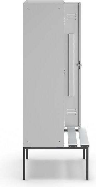 Actual product image Wolf Clothes locker with bench underneath (90 cm, 214 cm)