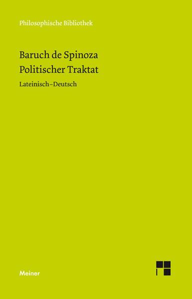 Produktbild Politischer Traktat (Deutsch, Baruch de Spinoza, Wolfgang Bartuschat, 2010)
