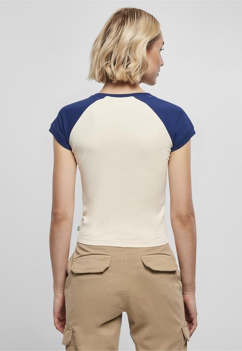 Produktbild Urban Classics Ladies Organic Stretch Short Retro Baseball Tee (XS)