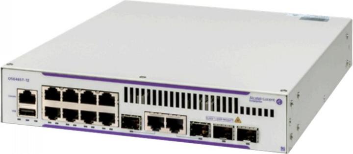Immagine prodotto Alcatel Telaio LUCENT ENTERPRISE OS6465T-12 GigE. 8 porte RJ45 10/100/1000 BaseT 2 Gig combo 2 SFP. (12 porte)