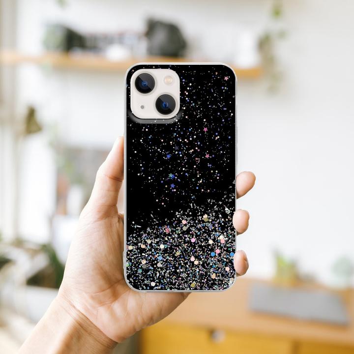 Produktbild Cadorabo Hülle für Apple iPhone 14 im TPU funkelnder Glitter Style (Apple iPhone 14)