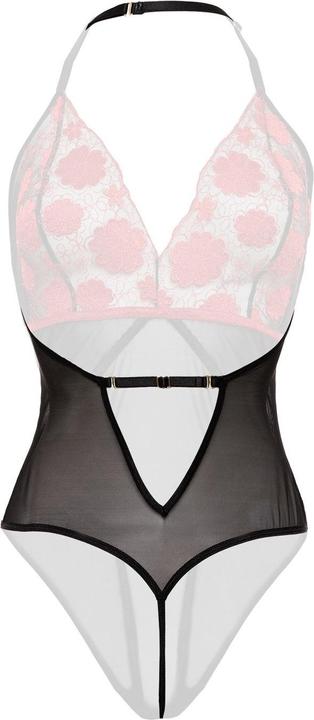 Productafbeelding Christine Le Duc Geborduurde Bloem Body Poppy -Zwart/rood (S, M)