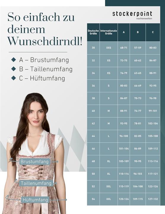 Image du produit Stockerpoint Robe Noelia avec tablier en dentelle (36)