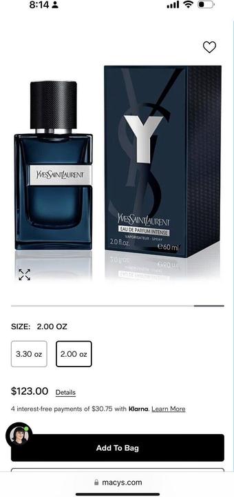 Immagine prodotto Yves Saint Laurent Y Intenso (Eau de parfum, 60 ml)