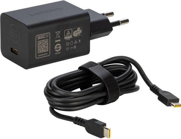 Actual product image Lenovo GaN Nano 65W Adapter (P) (65 W)