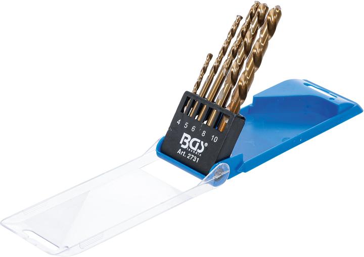 Actual product image BGS Drill Set | left cutting | 5 pcs. (4 - 5 - 6 - 8 - 10 mm)