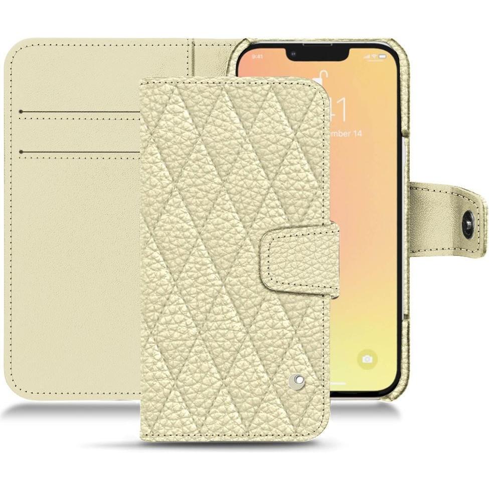 Thumbnail - Noreve Lederschutzhülle Wallet (Apple iPhone 13), Smartphone Hülle, Weiss