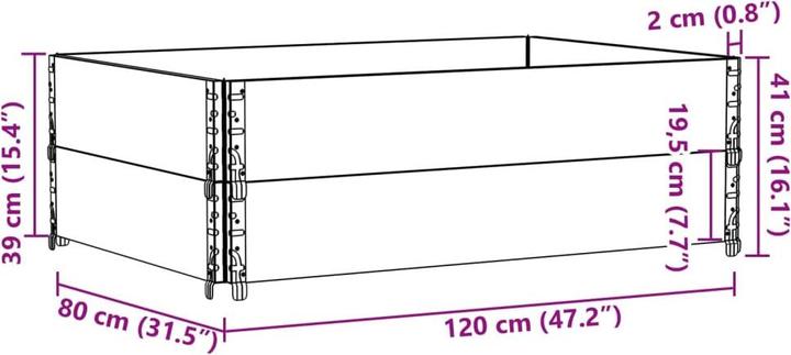 Produktbild vidaXL Pflanzkübel