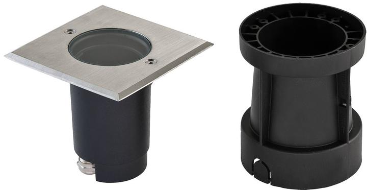 Produktbild EVN-Lichttechnik Bodeneinbauleuchte IP67 V2A 679435 GU10 max.35W schwenkb. 3,5t 120x120mm (GU10, IP67)
