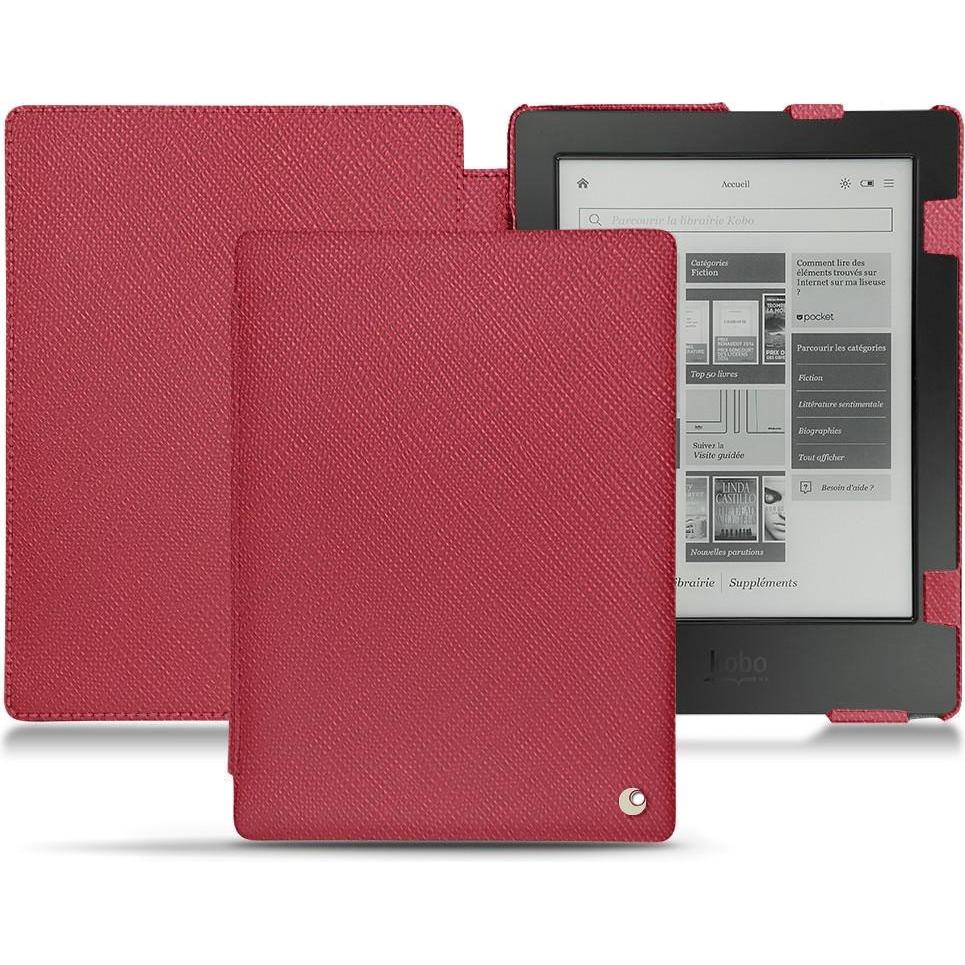 Noreve Lederschutzhülle horizontal (Aura H2O), Tablet Hülle, Rot