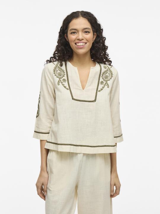 Image du produit Vila V-Ausschnitt Oberteil mit 3/4-Ärmeln (44)