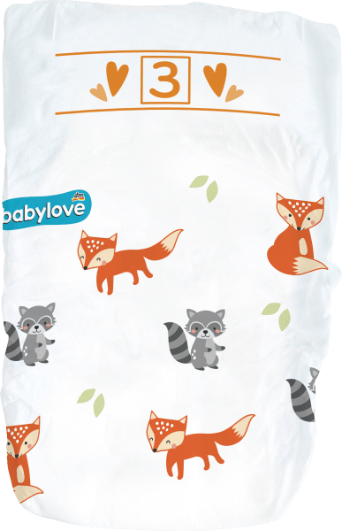 Actual product image dm babylove Premium-Windeln (Size 3, Pack, 92 Piece)