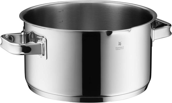 Actual product image WMF Kochtopf Bratentopf Induktion 16cm Glasdeckel 1,4l Function4 Edelstahl (16 cm, Casserole + Stewpot, Pot, Stainless steel)
