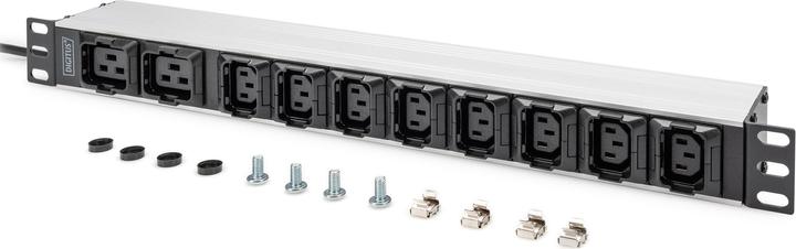 Actual product image Digitus Socket Strip with Aluminum Profile, 10-way, 2 m cable IEC C20 plug