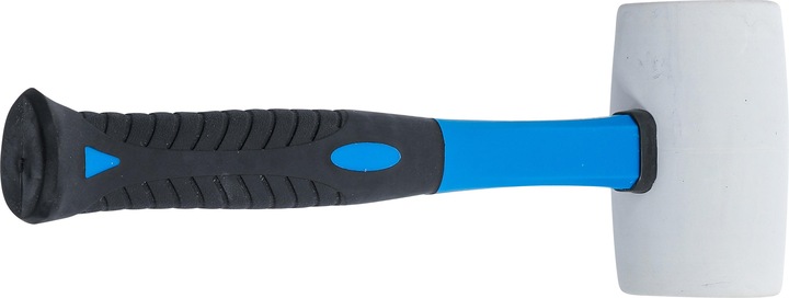 Actual product image BGS Rubber Mallet Fibreglas Shaft white Head Ø 64 mm 750 g (938 g)
