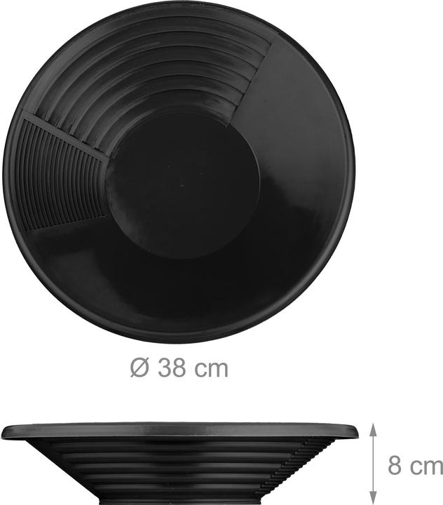 Produktbild Relaxdays 2x Goldwaschpfanne