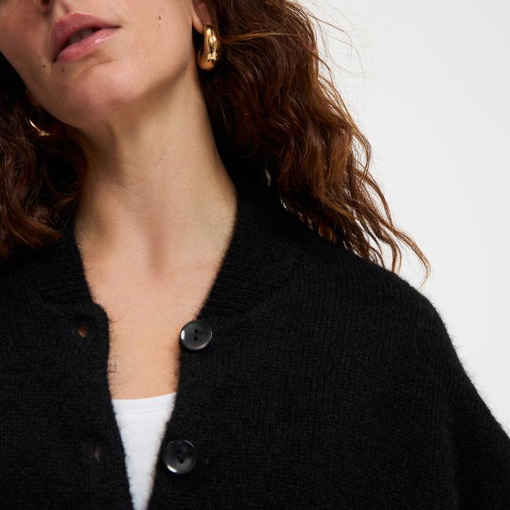 Immagine prodotto La Redoute Collections Strickjacke mit Stehkragen (XL)