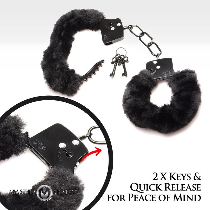 Actual product image Master Series Cuffed in Furry Handcuffs