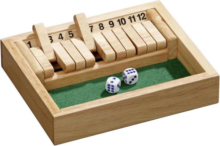 Philos Shut The Box he (English, French, German, Italian, 2 - 8 Players)