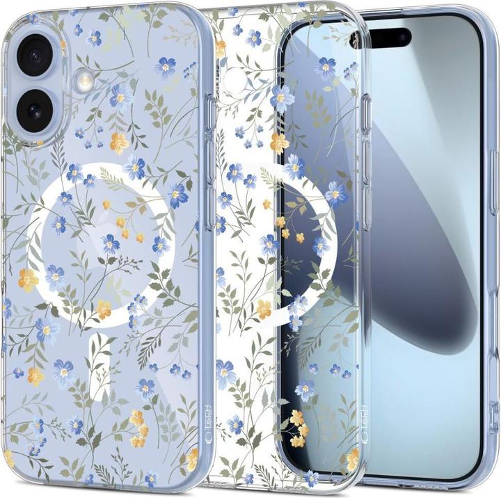 Produktbild Tech-Protect FlexAir MagSafe Case für iPhone 17 – Gänseblümchen mit Blättern (Apple iPhone 17)