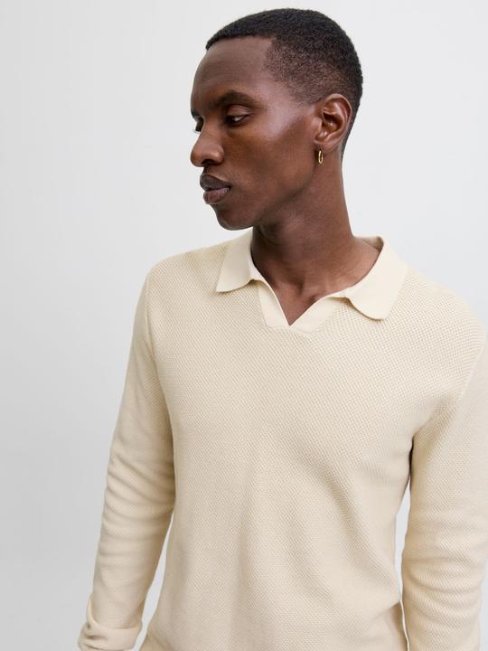 Actual product image Jack & Jones Jprblaeaston Knit Split Neck Ls Sn (M)