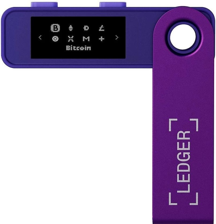 Image du produit Ledger Nano S Plus - Amethyst Purple (Ondulation, Bitcoin, Lithécoïne, Cardano, TRON, Bitcoin cash, Ethereum Classic, éther, Stellaire, Monero, Dogecoin)