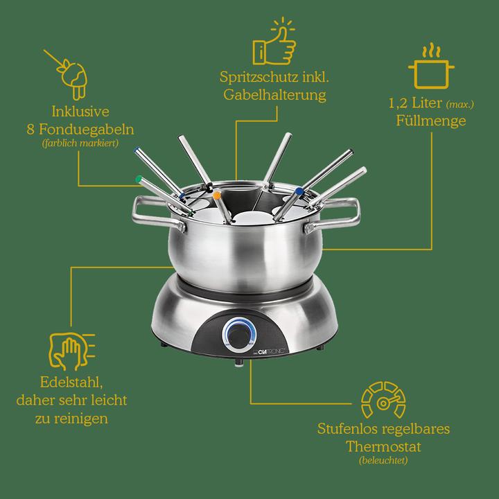 Produktbild Clatronic FD 3783 (Fondue Chinoise, Käsefondue, Schokoladenfondue)
