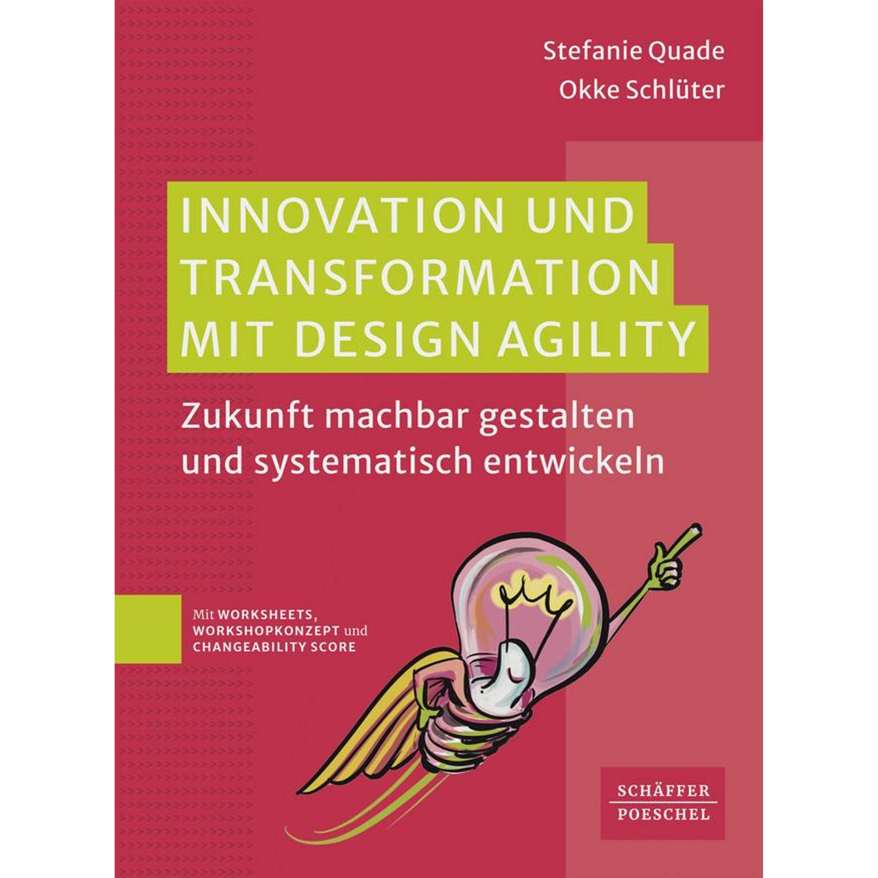 Thumbnail - Innovation und Transformation mit DesignAgility, Fachbücher von Okke Schlüter, Stefanie Quade