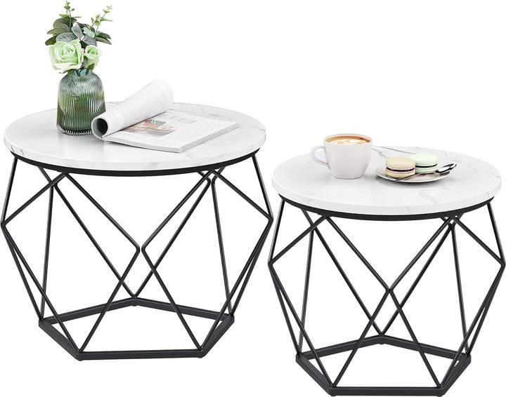 Relaxdays Lot de 2 tables basses