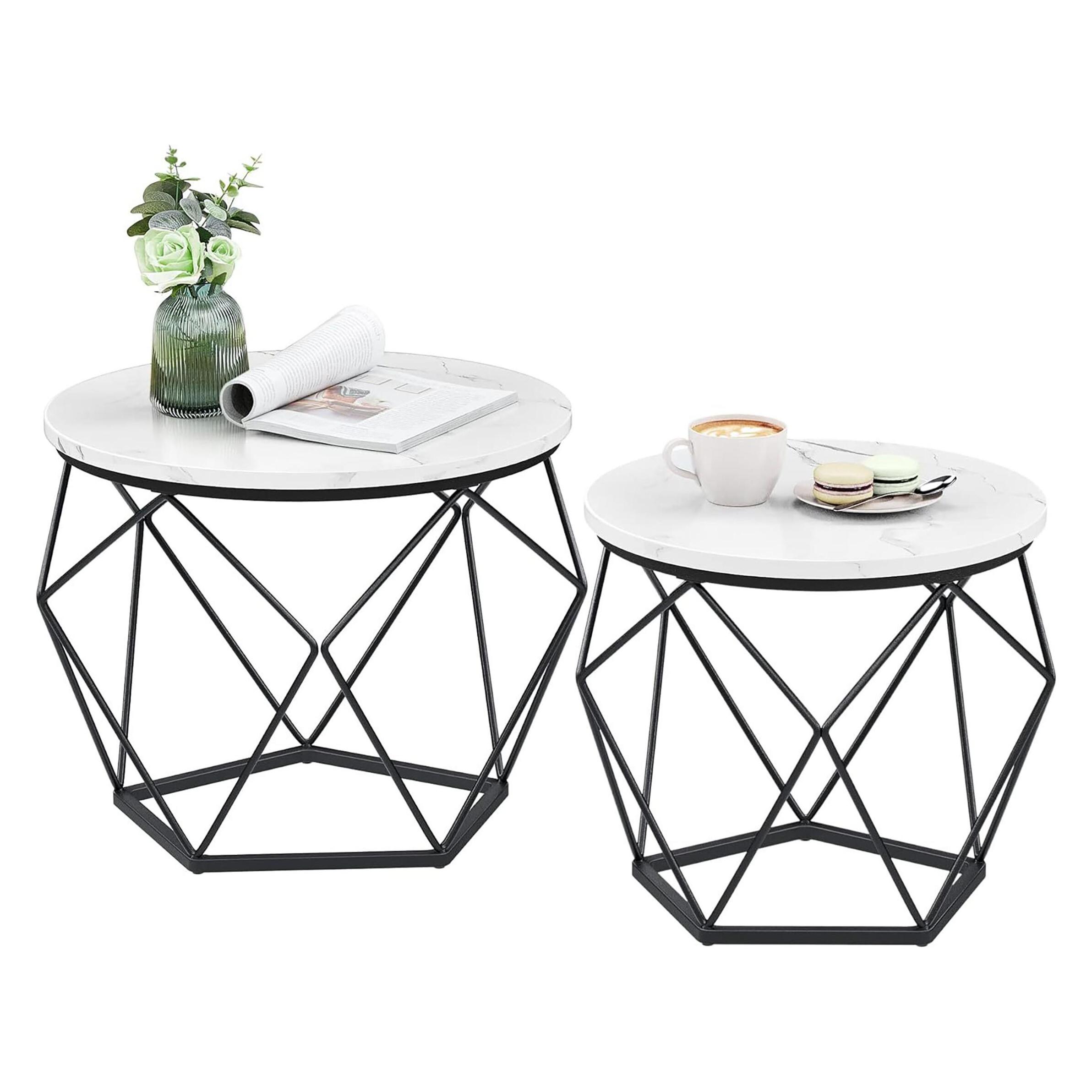 Relaxdays, Salontafel, 2-tlg. Couchtisch-Set