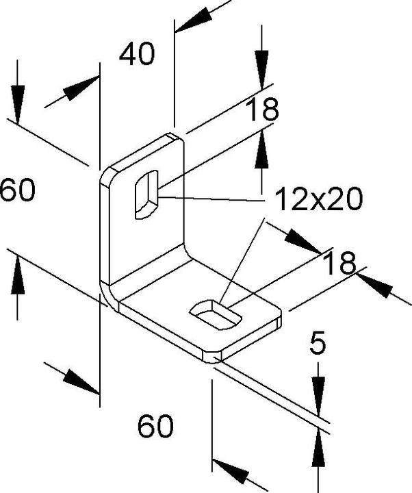 Image du produit Niedax Equerre de fixation murale