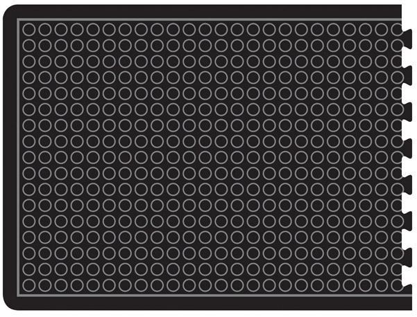 Image du produit Miltex Tapis anti-fatigue YOGA DOME, noir à picots (1200 x 900 mm)