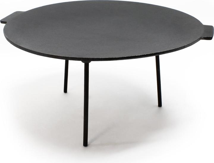 Image du produit Wiltec Dutch Oven Plaque Gril BBQ Fonte Ronde Ø44cm Hauteur 35cm Support 3 Pieds Effet Antiadhésif P