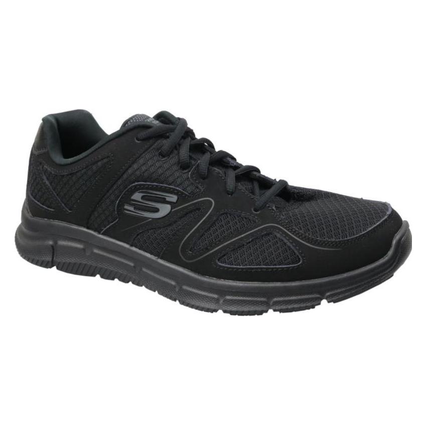 Skechers, Mannen, Indoor Schoenen, Tevredenheid Flash Point Trainingsschoen Heren (43), Zwart