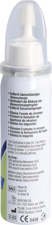 Nährwerte und Zutaten Otalgan Spray Hygiene 50 ml