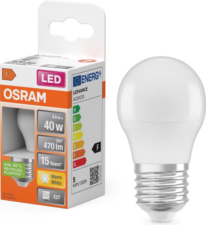 Actual product image Osram Star Classic P (E27, 470 lm, 1 x)
