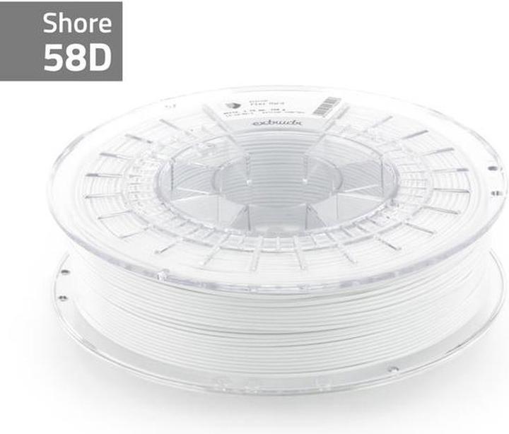 Actual product image Extrudr Flex Hard White 2.85 mm 750 g (TPU, 2.85 mm, 750 g)