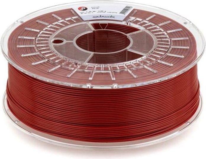 Actual product image Extrudr PETG Red Translucent 1.75 mm 1.100 g (PETG, 1.75 mm, 1.10 g, Red)