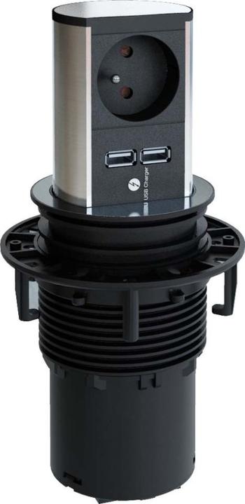 Actual product image Bachmann ELEVATOR power strip, 1 x UTE FR, 1 x USB (1x, CEE 7/3, CEE 7/5, 2 m)