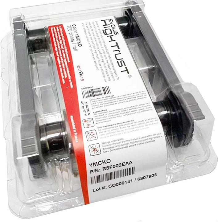 Produktbild Evolis R5F002EAA Druckerband (Gelb, Mehrfarbig, Rot, Schwarz)