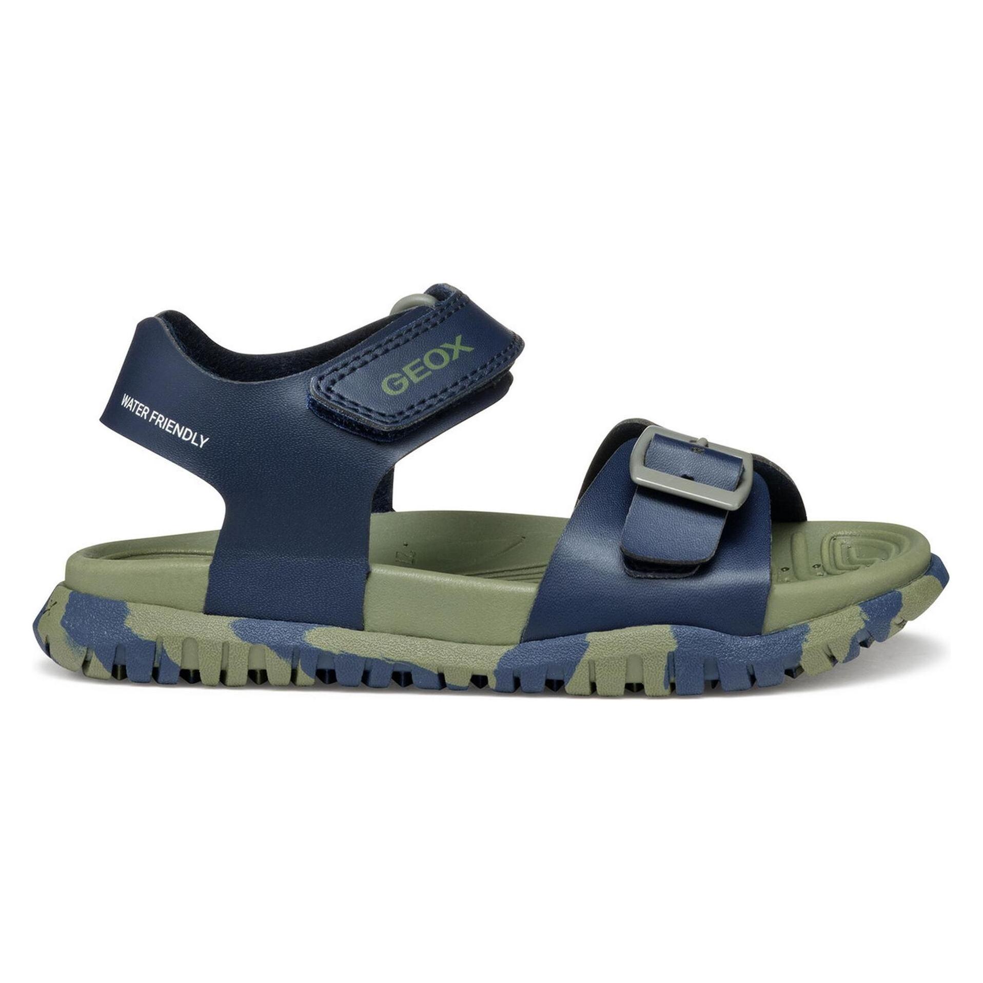 Geox, Herren, Sandalen, Fusbetto A, Blau, (34)