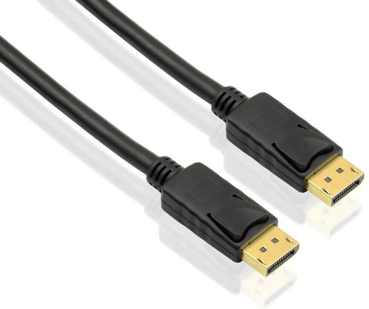 Helos Cavo di collegamento, DisplayPort maschio/maschio, 4K 3,0 m, nero DP 1.2 maschio/maschio, 3840 x (3 m)
