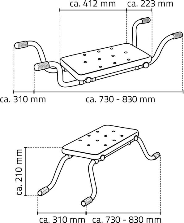 Image du produit Ridder Siège de bain (100 kg)