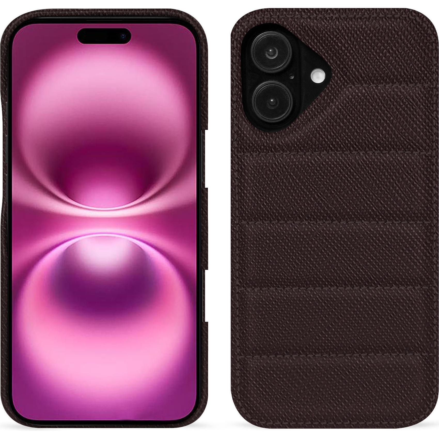 Noreve Lederschutzhülle (Apple iPhone 16 Plus), Smartphone Hülle, Braun