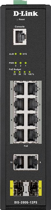 Immagine prodotto D-Link DIS-200G-12PS Industrial 12-Port Layer2 Smart Managed (12 porte)